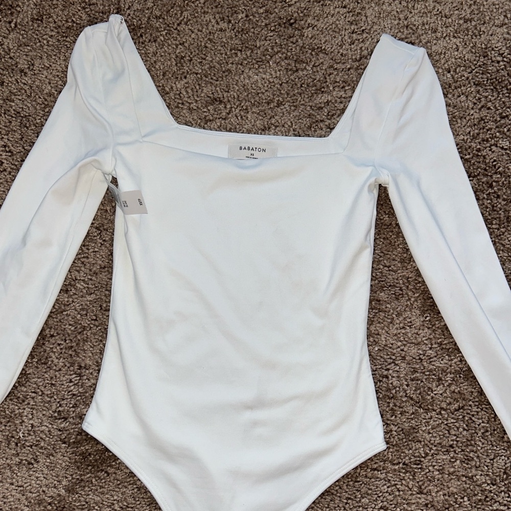 NWT Babaton Contour bodysuit in White | XS